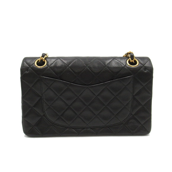 Chanel Bag Flap Double Black Matelasse Shoulder - Picture 1 of 10